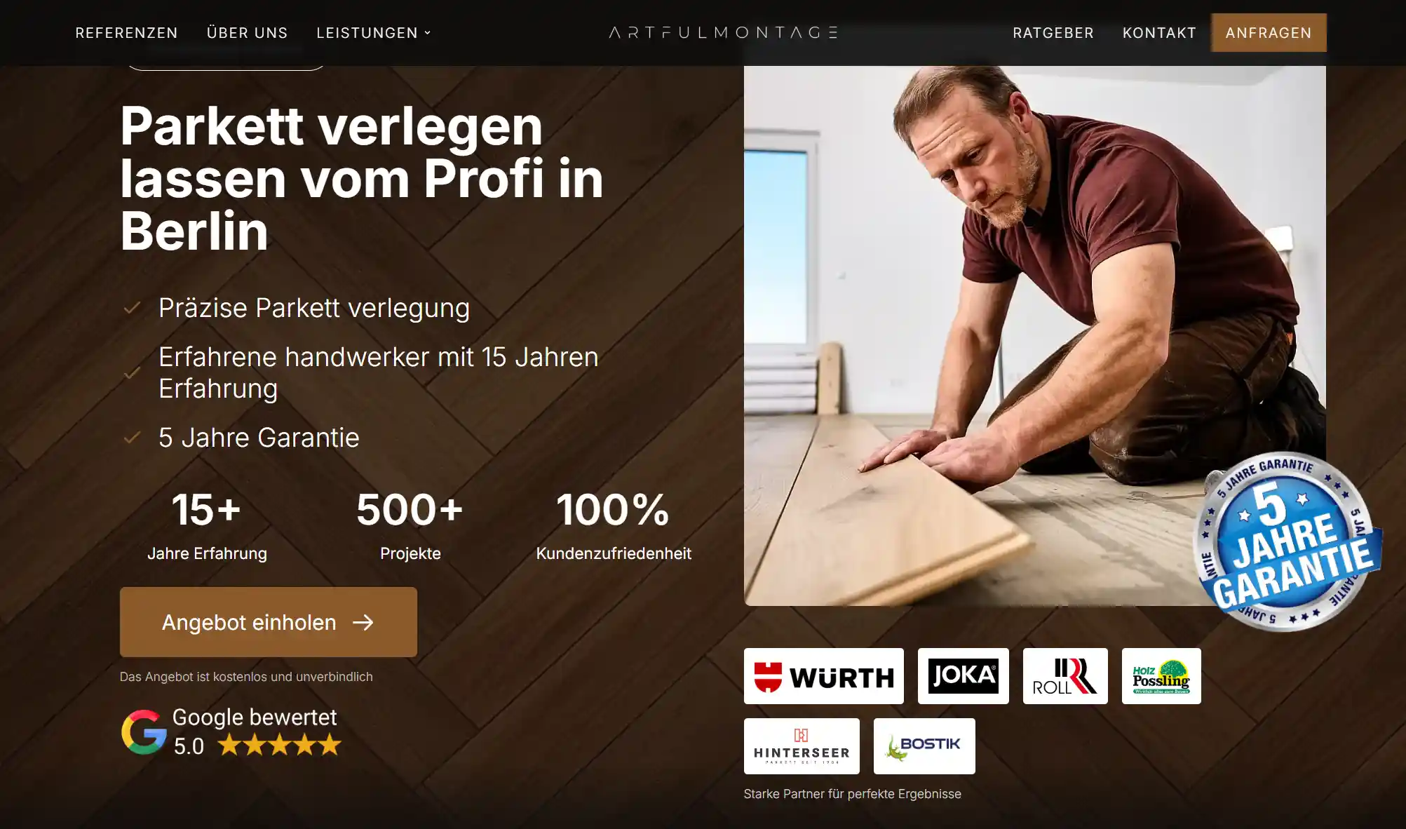 Handwerker Website Design - B2B Webdesign Agentur für Dienstleister