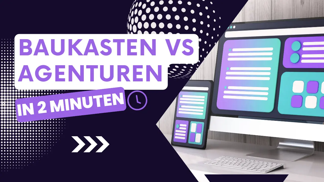 Vergleich zwischen Baukasten und individueller Webseite