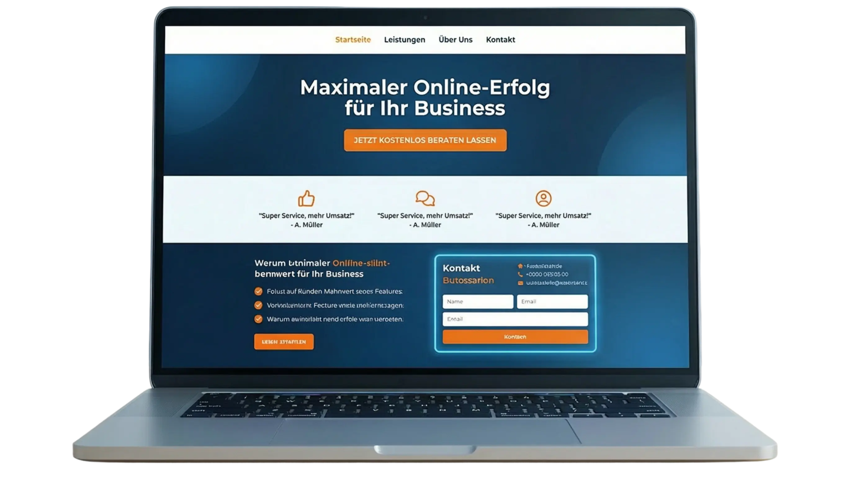 Conversion-optimierte Website Referenz